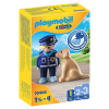 PLAYMOBIL 123 Polizist mit Hund 70408