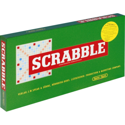 Spiel Scrabble Jubiläumsedition mit Holzsteinen