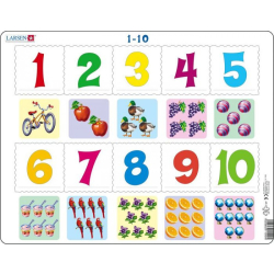 Lernpuzzle Zählen 1-10 ab 3 Jahren 10 Teile