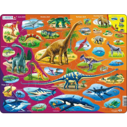Puzzle Dinosaurier und ihre Zeitepoche 85 Teile