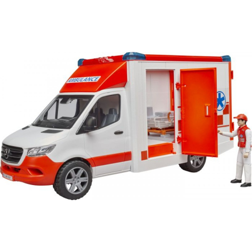 Bruder MB Sprinter Ambulanz mit Sanitäter Krankenwagen 02676