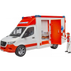 Bruder MB Sprinter Ambulanz mit Sanitäter Krankenwagen 02676