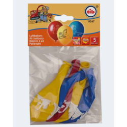 Luftballons Baustelle 5 Stück 30cm