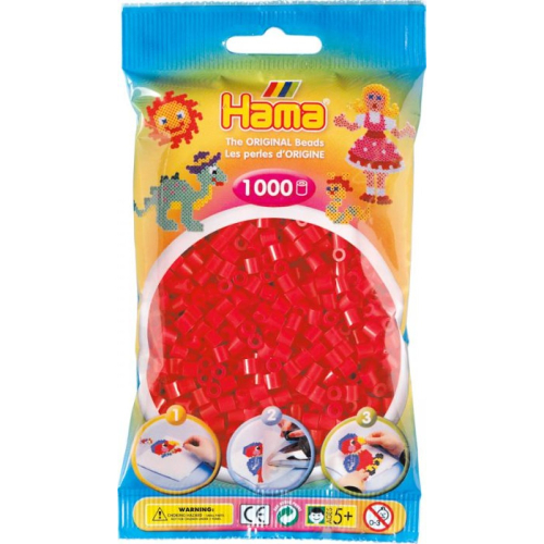 Hama Bügelperlen rot 1000 Perlen 207-05