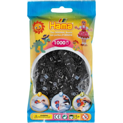 Hama Bügelperlen schwarz 1000 Perlen 207-18