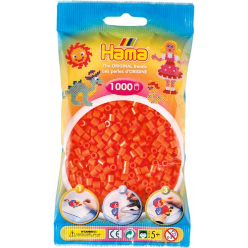 Hama Bügelperlen orange 1000 Perlen 207-04