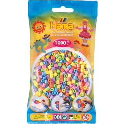 Hama Bügelperlen pastell gemischt 1000 Perlen 207-50