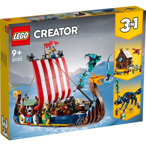 LEGO Creator Wikingerschiff mit Midgardschlange 31132