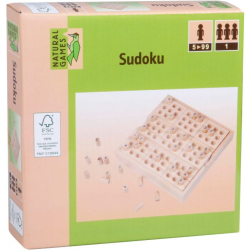 Natural Games Sudoku 14x14x2,5 cm Holz