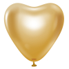 Perlatex Herz Mirror Gold 15" Herzballone