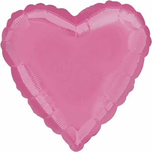 Folienballon Herz Pink 17" / 43 cm