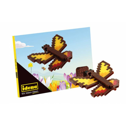 Idena Postkarte Minibausteine Schmetterling