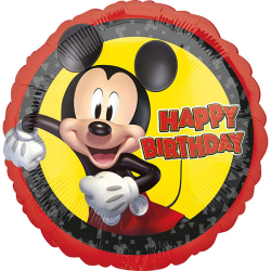 Folienballon Happy Birthday Micky Maus 43cm