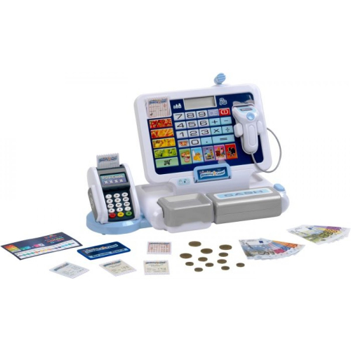 Kaufladen Kasse mit Spielgeld Scanner und EC-Gerät