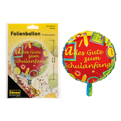 Folienballon Schulanfang 45 cm