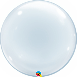 Deco Bubble Balloon 24 clear / transparent