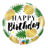 Folienballon Happy Birthday Ananas 46cm