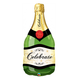 Folienballon Celebrate bubbly wine bottle Weinflasche 101cm