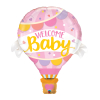 Folienballon Ballon Wilkommen Baby pink 107cm