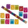 Kerzenblock 3x3cm Happy Birthday Geburtstagskerzen