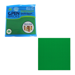 Open Bricks Bauplatte grün 1x 50x50 Noppen / 40x40 cm