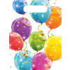 Partytüten Geburtstag Balloons 6er
