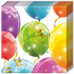 Servietten Geburtstag Balloons 33x33 cm 20er