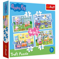 Puzzle Peppa Pig 4in1 Puzzle 12 15 20 24 Teile