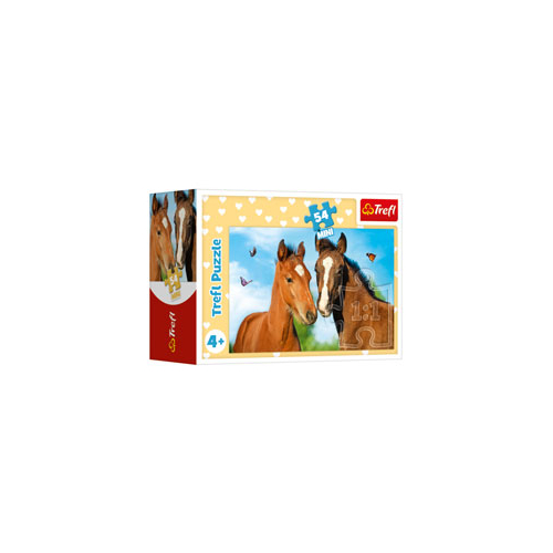 Trefl Mini Puzzle Liebe Tiere Pferde 54 Teile ab 4 Jahren