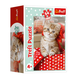Trefl Mini Puzzle Liebe Tiere Katze 54 Teile ab 4 Jahren