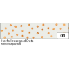 Washi Tape Rolle Hotfoil 01 rosegold Dots