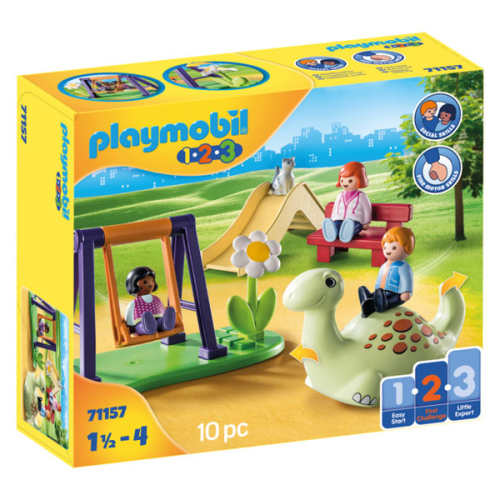 PLAYMOBIL 123 Spielplatz mit Dinosaurier 71157