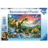 Ravensburger Puzzle Bei den Dinosauriern 100 Teile