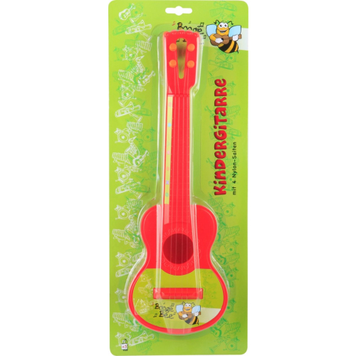 Kindergitarre Kunststoff rot 40cm Musikspielzeug