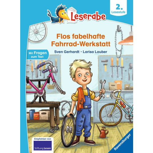 Ravensburger Buch Leserabe Flos fabelhafte Fahrrad-Werkstatt  2.Stufe