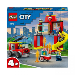 LEGO City Feuerwehr Feuerwehrstation und Löschauto 4+ 60375