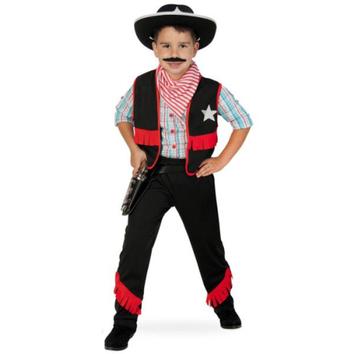 Fasching Kostüm Cowboy PB 2-tlg. mit Halstuch