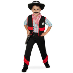 Fasching Kostüm Cowboy PB 2-tlg. mit Halstuch 116