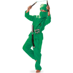 Fasching Kostüm Grüner Ninja PB 2-tlg. mit...