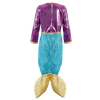 Fasching Kostüm Meerjungfrau Mermaid 1-tlg. Kleid mit Schwanzflosse