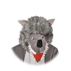 Fasching Kostüm Böser Wolf 1-tlg. mit Kapuze