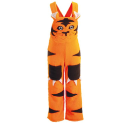 Fasching Kostüm Latzhose Tiger 1-tlg. Raubkatze