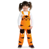 Fasching Kostüm Latzhose Tiger 1-tlg. Raubkatze 98
