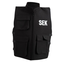 Fasching Kostüm Polizei SEK-Weste 1-tlg. mit Taschen 152
