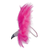 Fasching Kostüm Zubehör Tiermasken Federdomino Flamingo rosa mit Federn