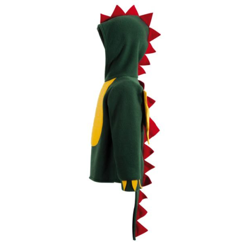 Fasching Kostüm Drache Kleiner Dragon 1-tlg. mit Kapuze und Flügeln 