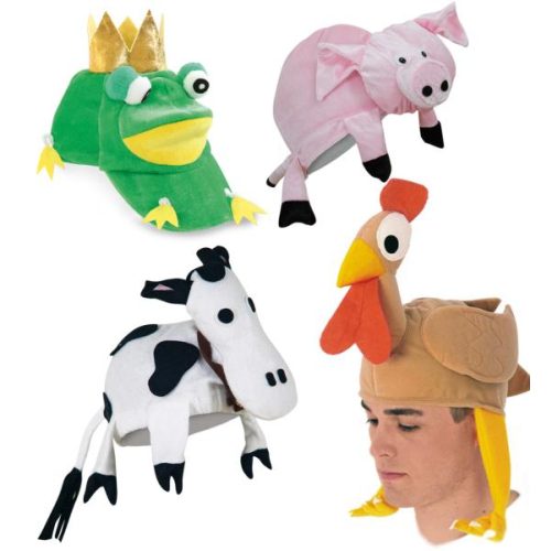 Fasching Kostüm Tierhut Tierhüte sortierte Motive Farmtiere Bauernhoftiere