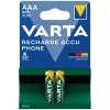VARTA Batterien AAA RECHARGE ACCU phone 2 Stück 800mAh