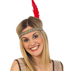 Fasching Kostüm Zubehör Stirnband Indianer...