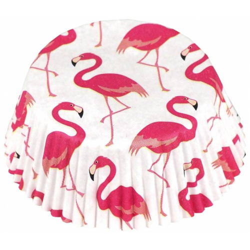 Backförmchen Muffinförmchen 50 x 25 mm 60er Flamingo